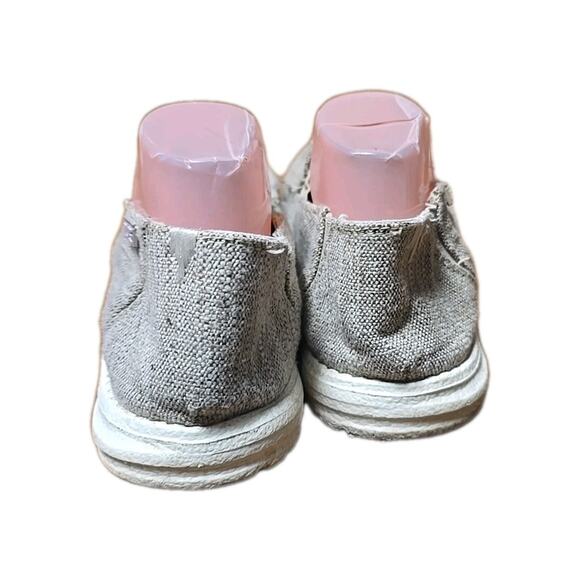 Hey Dude Chan B Woven Beige Canvas Loafer Slip On Casual Shoes Men's Size 10 - Picture 4 of 8